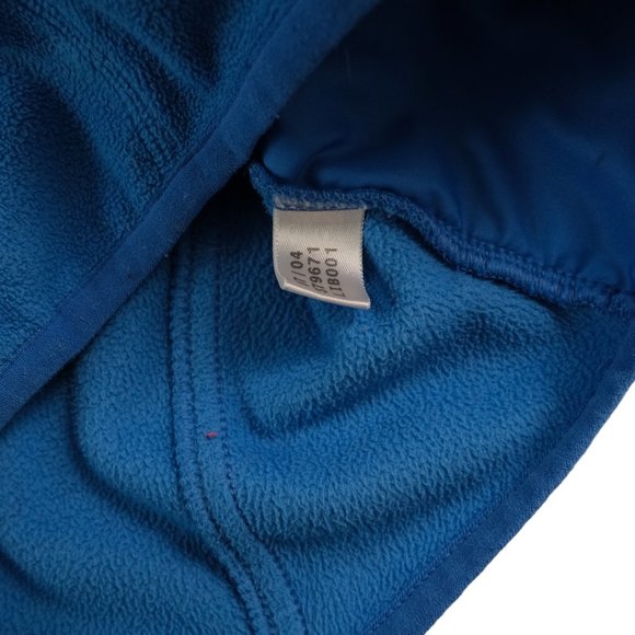 Adidas Jacket Pullover Women’s Size Small Fleece Quarter Zip Blue - Picture 8 of 11